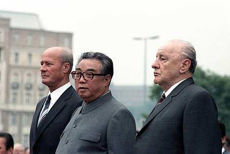 Kim Il Sung s Kdr Jnos Budapesten 1984-ben