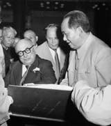 Mao Zedong s Jacques Duclos, a Francia Kommunista Prt elnke 1956-ban