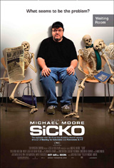 Michael Moore Sicko cm, az Amerikai Egyeslt llamok egszsggyi rendszert bemutat filmjnek plaktja